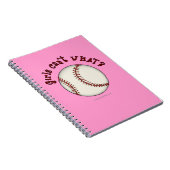 Baseball-Rote Mädchen Notizblock (Rechte Seite)