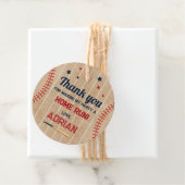 Baseball Round danke Ihnen zum Geburtstag Geschenkanhänger (Beispiel)