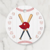 Baseball Round danke Ihnen zum Geburtstag Geschenkanhänger (Rückseite)