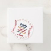 Baseball Round danke Ihnen zum Geburtstag Geschenkanhänger (Beispiel)