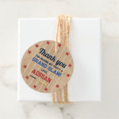 Baseball Round danke Ihnen zum Geburtstag Geschenkanhänger (Beispiel)