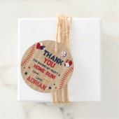 Baseball Round danke Ihnen zum Geburtstag Geschenkanhänger (Beispiel)