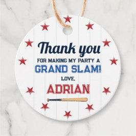 Baseball Round danke Ihnen zum Geburtstag Geschenkanhänger