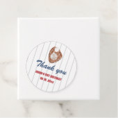Baseball Round-Favor-Tag Geschenkanhänger (Beispiel)