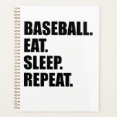 Baseball-Routine Planer (Vorderseite)