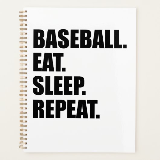 Baseball-Routine Planer (Vorderseite)
