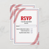 Baseball-RSVP-Karte RSVP Karte (Vorne/Hinten)
