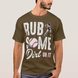 Baseball rub ein wenig Schmutz darauf T-Shirt