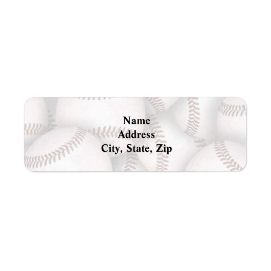 Baseball-Rücksendeadresse (Vorne)