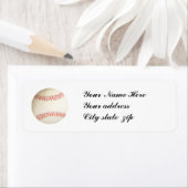 BASEBALL,- RÜCKSENDEADRESSEN-AUFKLEBER (Insitu)