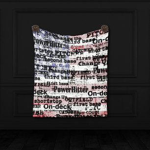 Baseball Ruhm Verblasste Grunge-Amerikanische Fl Wandteppich