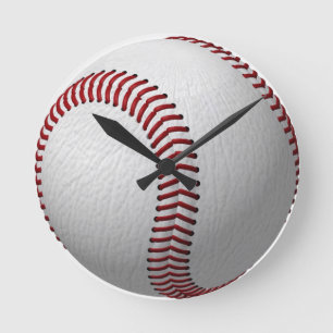 Baseball Runde Wanduhr