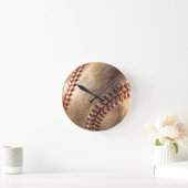 Baseball Runde Wanduhr (Zuhause)