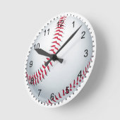 Baseball Runde Wanduhr (Winkel)