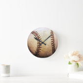 Baseball Runde Wanduhr (Zuhause)