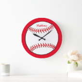 Baseball-runde Wanduhr (Zuhause)