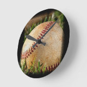 Baseball Runde Wanduhr (Winkel)