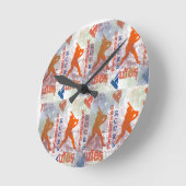 BASEBALL RUNDE WANDUHR (Winkel)