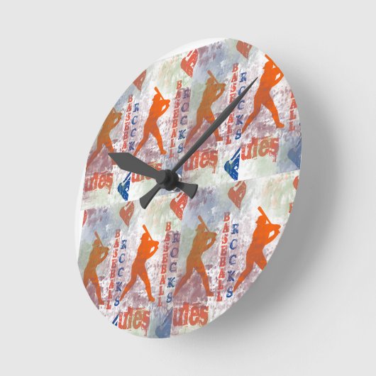 BASEBALL RUNDE WANDUHR (Winkel)