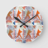 BASEBALL RUNDE WANDUHR (Vorderseite)