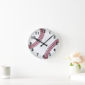 Baseball Runde Wanduhr (Zuhause)