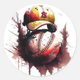 Baseball Runder Aufkleber