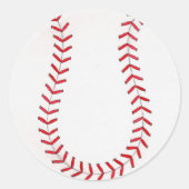 Baseball Runder Aufkleber (Vorderseite)