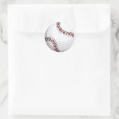 Baseball Runder Aufkleber (Tasche)