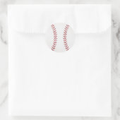 Baseball Runder Aufkleber (Tasche)