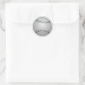 Baseball Runder Aufkleber (Tasche)