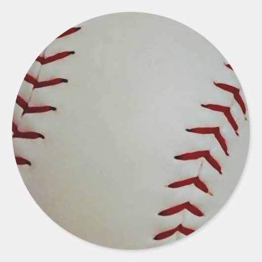 Baseball Runder Aufkleber (Vorderseite)