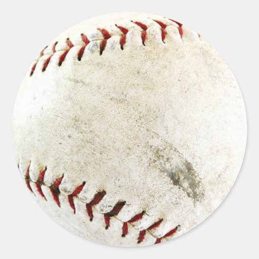 Baseball Runder Aufkleber (Vorderseite)