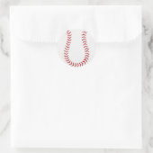 Baseball Runder Aufkleber (Tasche)