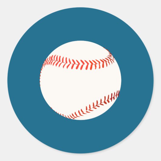 Baseball Runder Aufkleber (Vorderseite)
