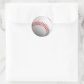 Baseball Runder Aufkleber (Tasche)