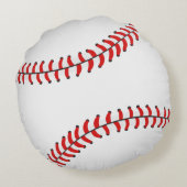 Baseball Rundes Kissen (Rückseite)