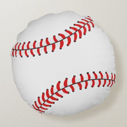 Baseball Rundes Kissen (Rückseite)
