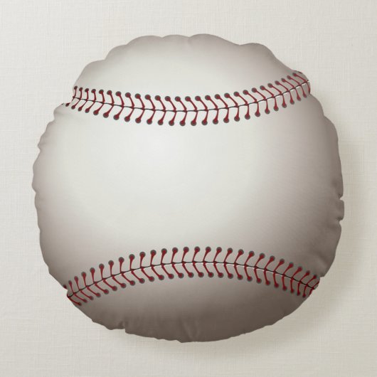Baseball Rundes Kissen (Vorderseite)