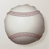 Baseball Rundes Kissen (Rückseite)