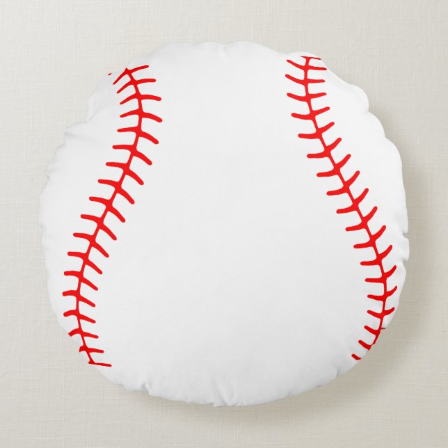 Baseball Rundes Kissen (Vorderseite)