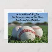 Baseball Salves Day Postacard Postkarte (Vorne/Hinten)