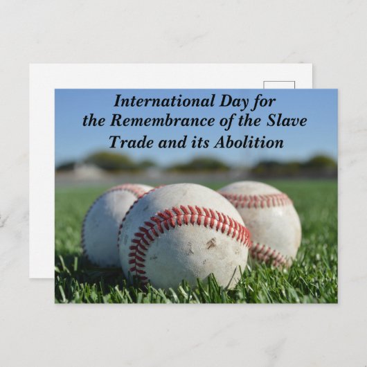 Baseball Salves Day Postacard Postkarte (Vorne/Hinten)