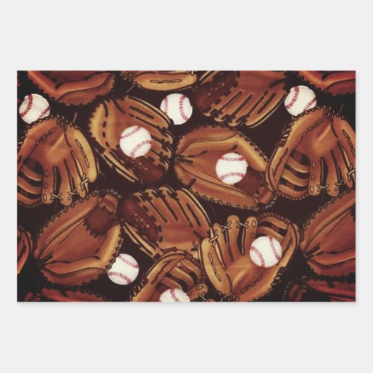 Baseball-Sammlung Geschenkpapier Set (Vorderseite)