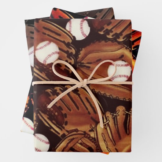 Baseball-Sammlung Geschenkpapier Set (Beispiel)