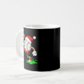 Baseball Santa Hat Christmas Ice Cream Drip Candy  Kaffeetasse (Vorderseite Links)