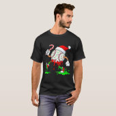 Baseball Santa Hat Christmas Ice Cream Drip Candy  T-Shirt (Vorne ganz)