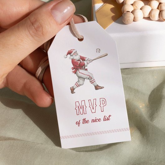 Baseball Santa MVP of the Nice List Christmas Geschenkanhänger