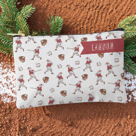 Baseball Santa Personalized Christmas Zubehörtasche