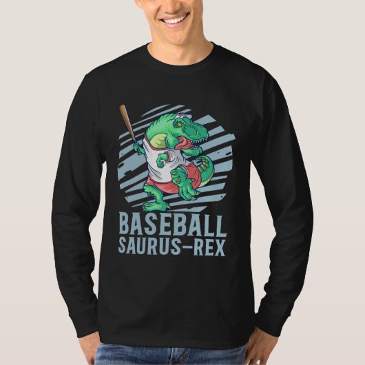 Baseball Saurus Rex for Kids Future Baseball Playe T-Shirt (Vorderseite)