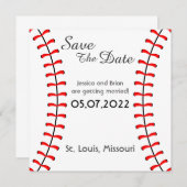 Baseball Save the Date (Vorne/Hinten)